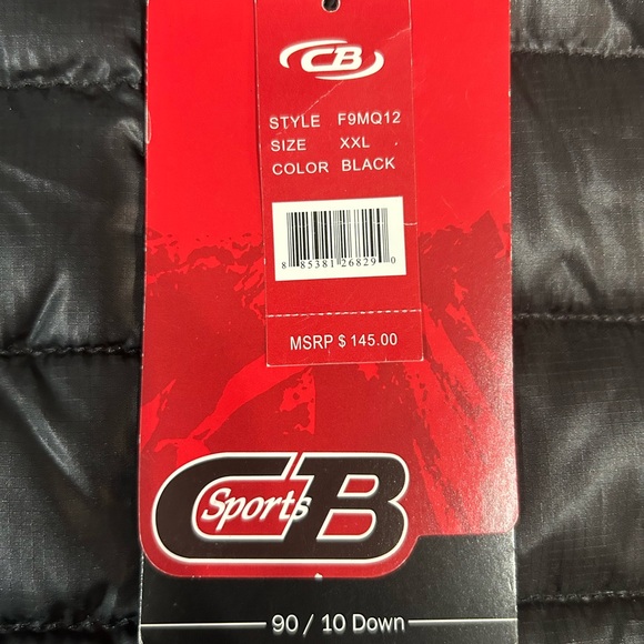 CB Sport Black Puffer Jacket - Mens XXL - Picture 4 of 5